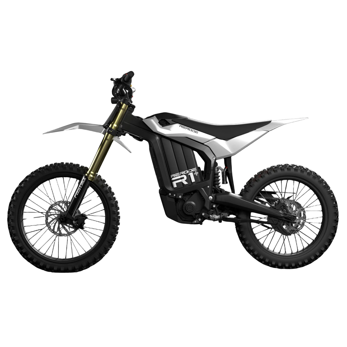 RERODE R1+ Electric Dirt Bike side profile with Light Grey decals