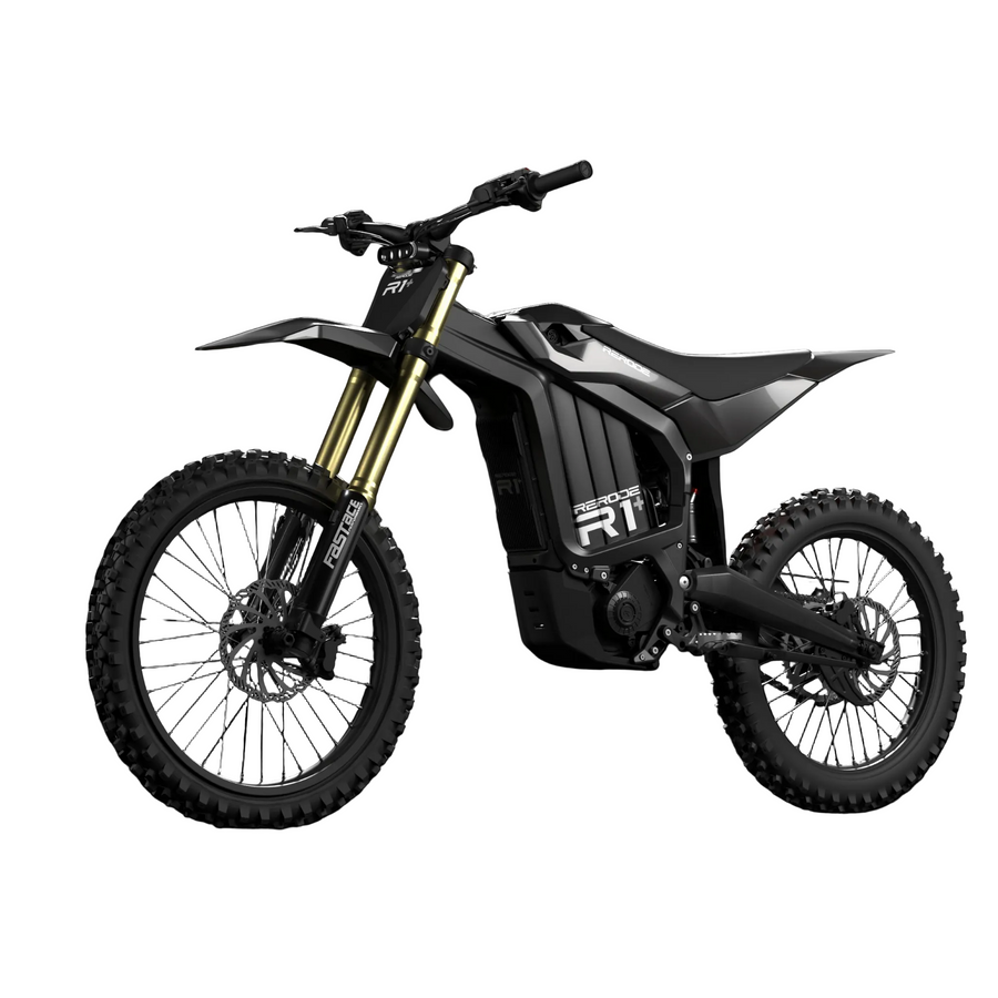 RERODE R1+ Electric Dirt Bike three-quarter view with Black decals
