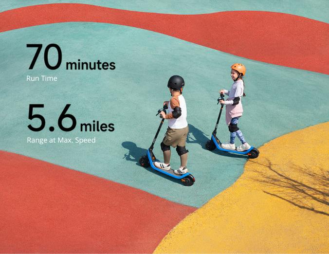 Segway Ninebot C2 Lite electric scooter: Ride time and range illustration