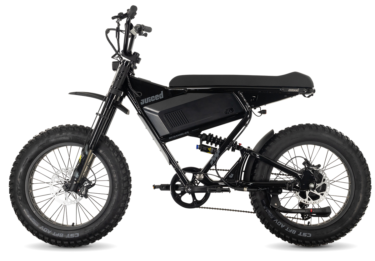 Juiced Scrambler Full-Suspension in Blackberry — opposite-side view