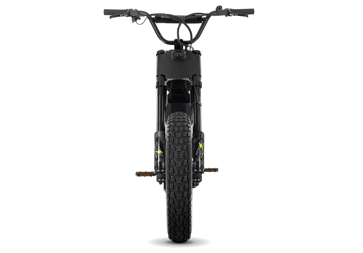Juiced Scrambler Full-Suspension in Blackberry — front view