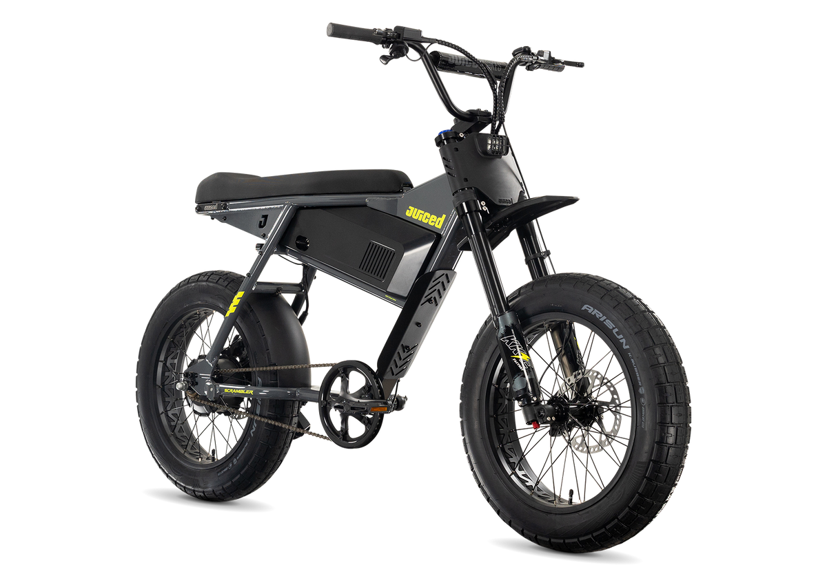 Juiced Scrambler Hardtail in Asphalt Lemonade — angled view