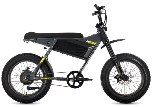 Juiced Scrambler Hardtail in Asphalt Lemonade — drive-side view