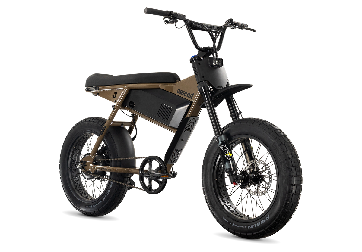 Juiced Scrambler Hardtail in Mocha — angled view