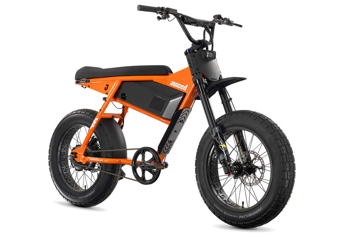 Juiced Scrambler Hardtail in Orange Juice — angled view