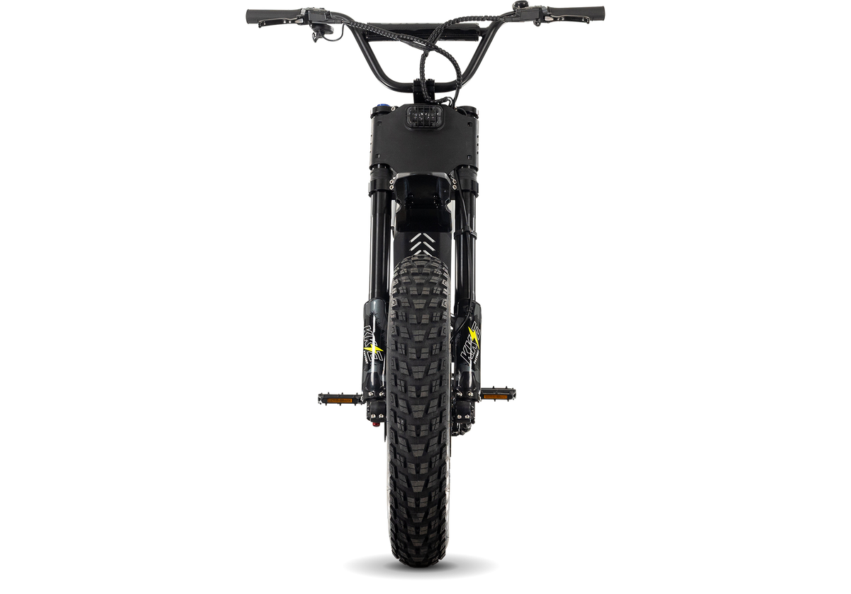 Juiced Scrambler Full-Suspension in White Cherry — front view