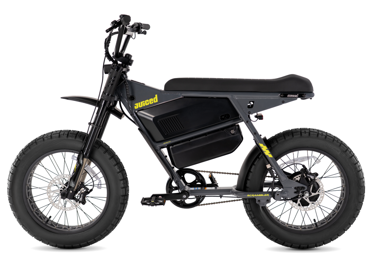 Juiced Scrambler Dual-Battery Hardtail in Asphalt Lemonade — additional view