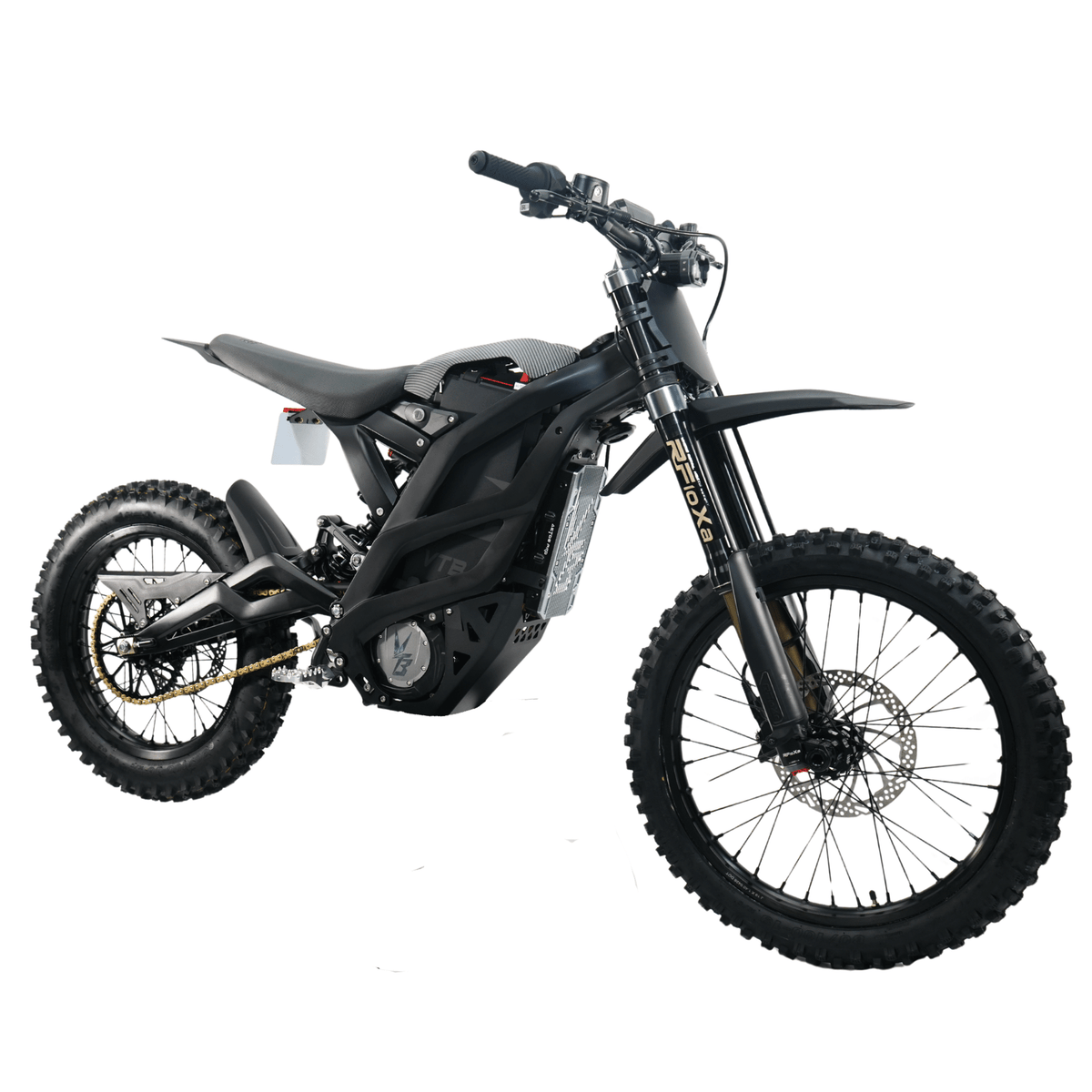 Ventus V1+ EVO electric dirt bike, front three-quarter view