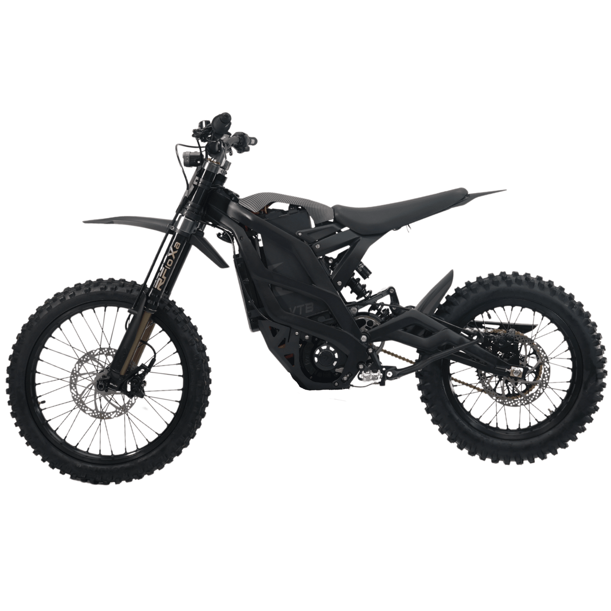 Ventus V1+ EVO electric dirt bike, left side three-quarter view