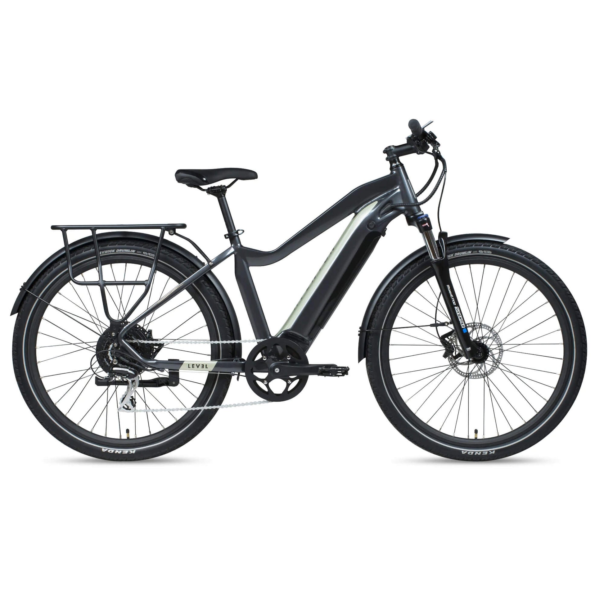 An Aventon - LEVEL Commuter ebike for women is featured against a white background.