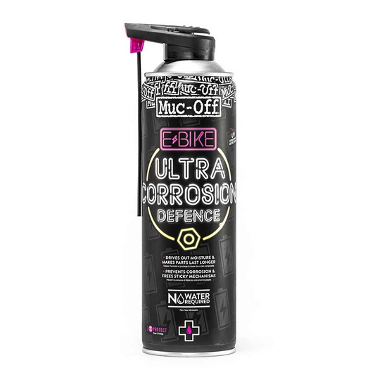 An image of a Muc-Off - eBike Ultra Corrosion Defense spray bottle with rust protection.