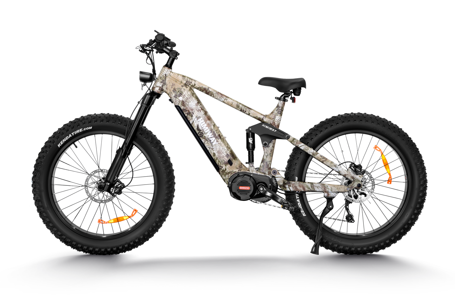 The Himiway Forest Cobra electric mountain bike is displayed on a white background.