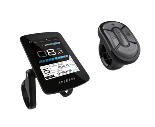 Full Color Display - Aventon - BC 280 ebike and mobile phone compatible.