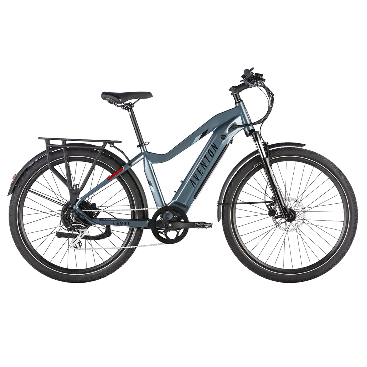 An Aventon Level 2 commuter electric bike is shown against a white background.