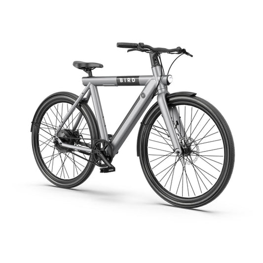 A powerful Bird electric bike - A Frame - Gravity Gray is displayed against a white background.